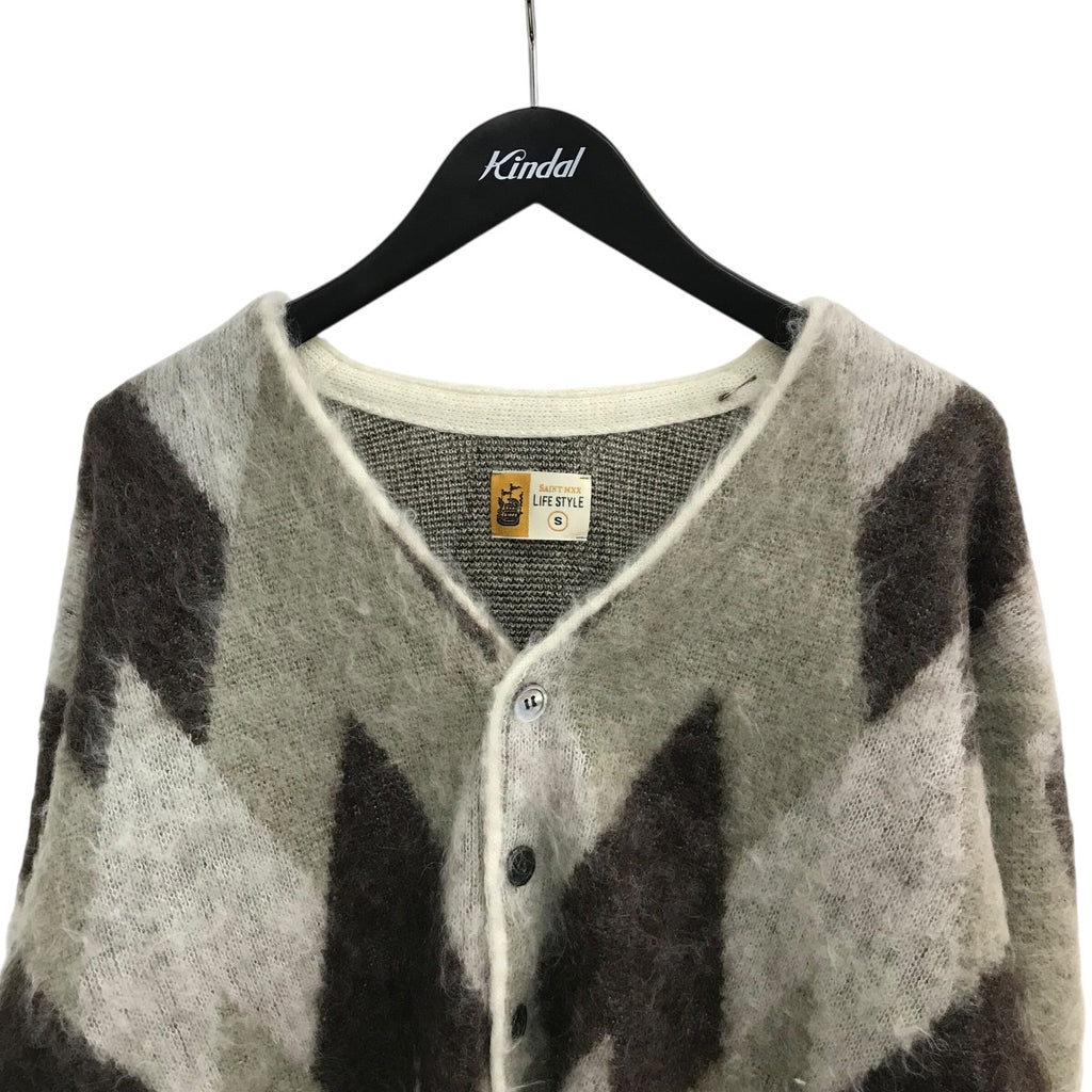 SAINT MICHAEL(セントマイケル) 25AW「KNIT CARDIGAN」アーガイル 