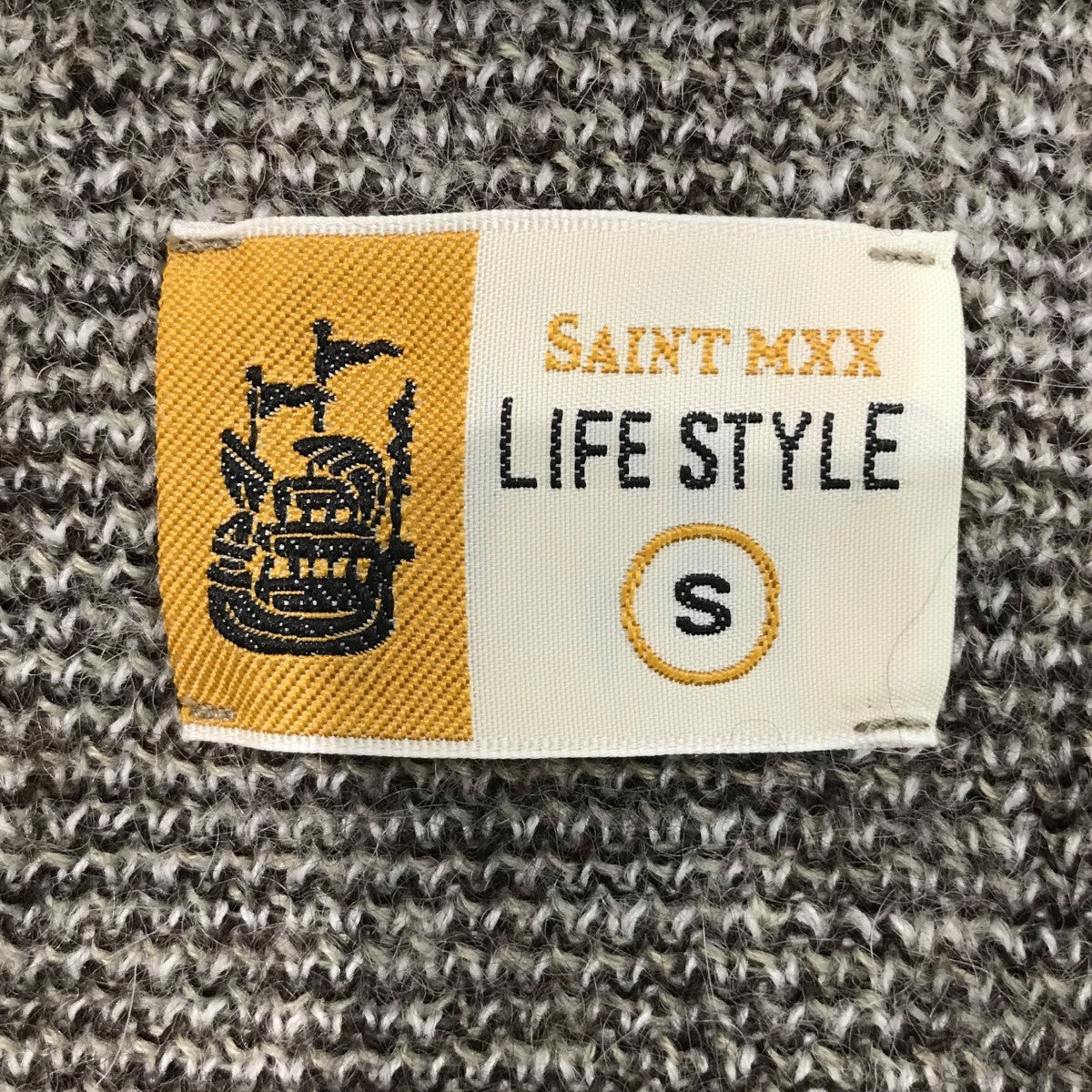 25AW「KNIT CARDIGAN」アーガイルモヘアカーディガンSMHR10000074