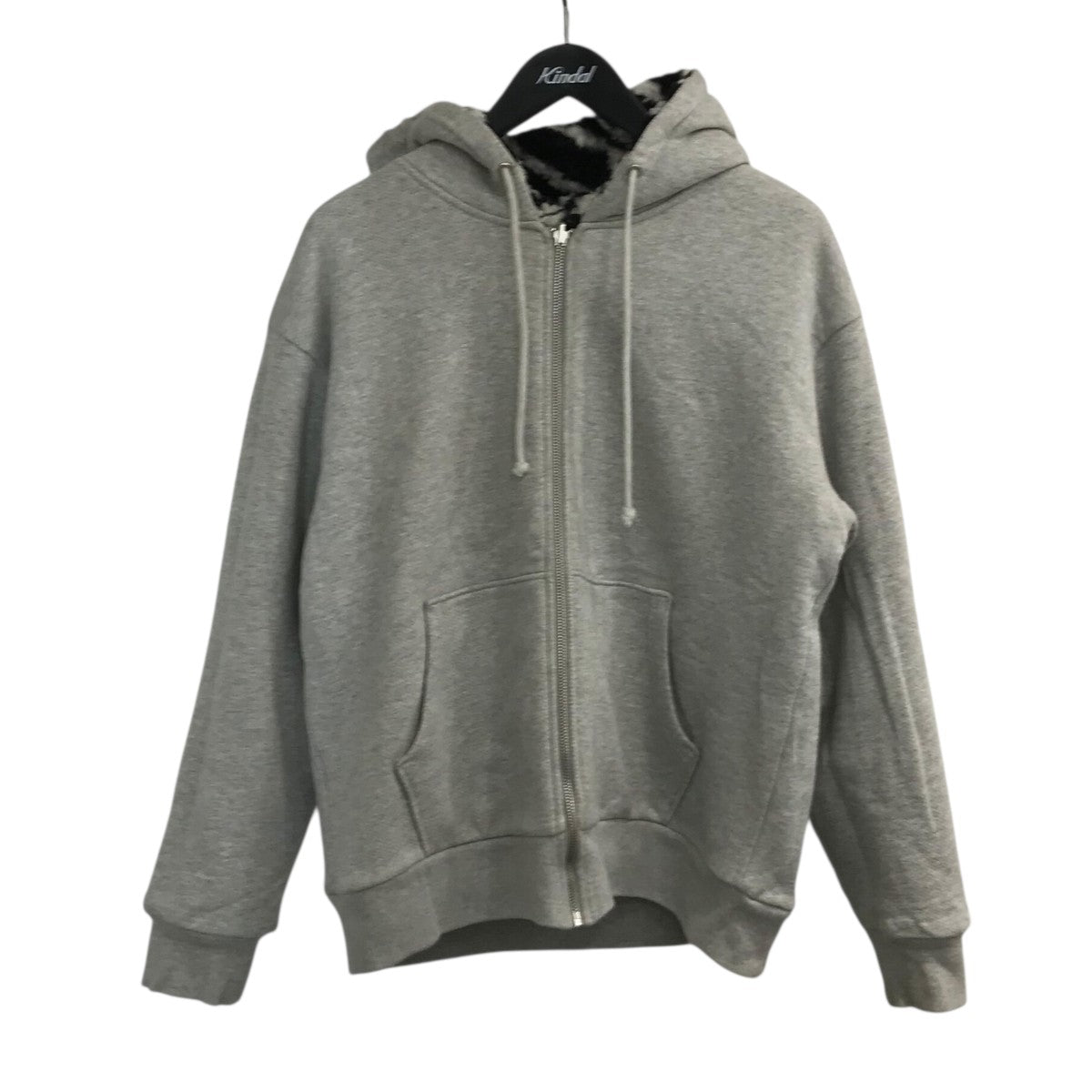 Denim Tears 「Zebra Lined Hoodie」リバーシブルパーカー グレー