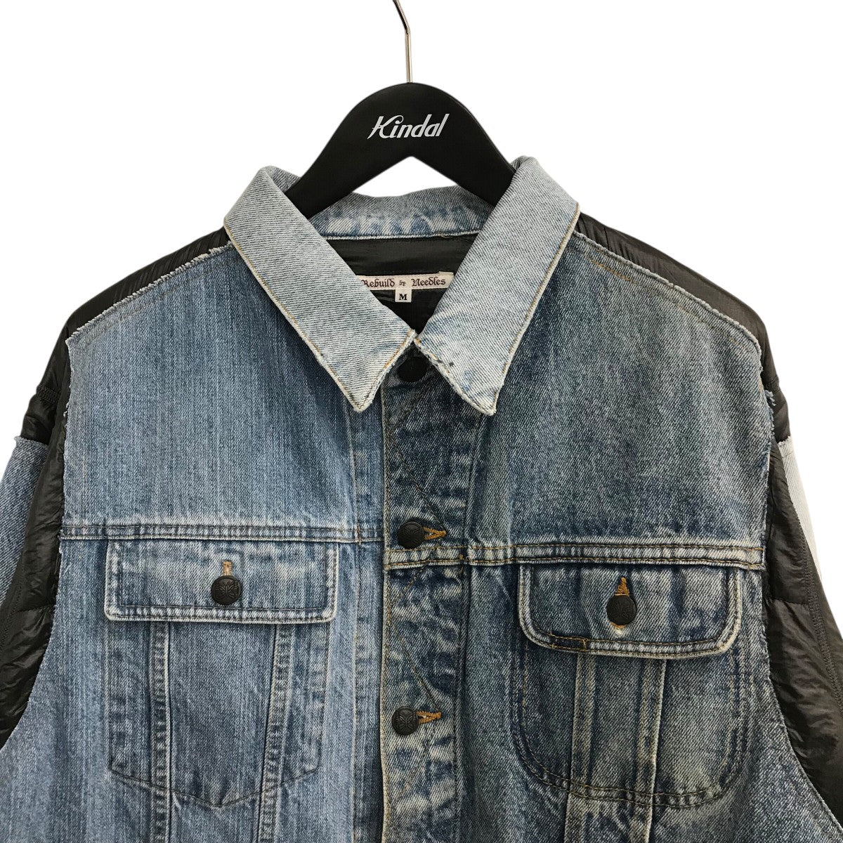 「Jean Jacket Covererd Jacket」ナイロンドッキングデニムジャケットPU337