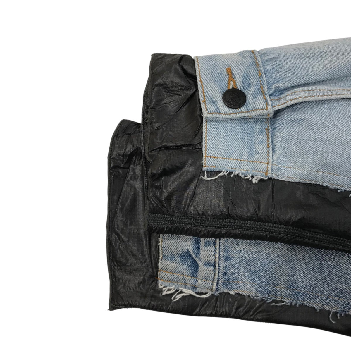 「Jean Jacket Covererd Jacket」ナイロンドッキングデニムジャケットPU337