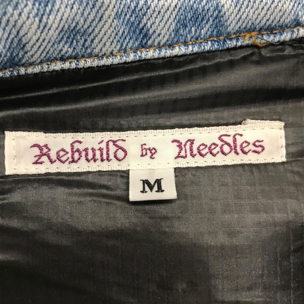 「Jean Jacket Covererd Jacket」ナイロンドッキングデニムジャケットPU337