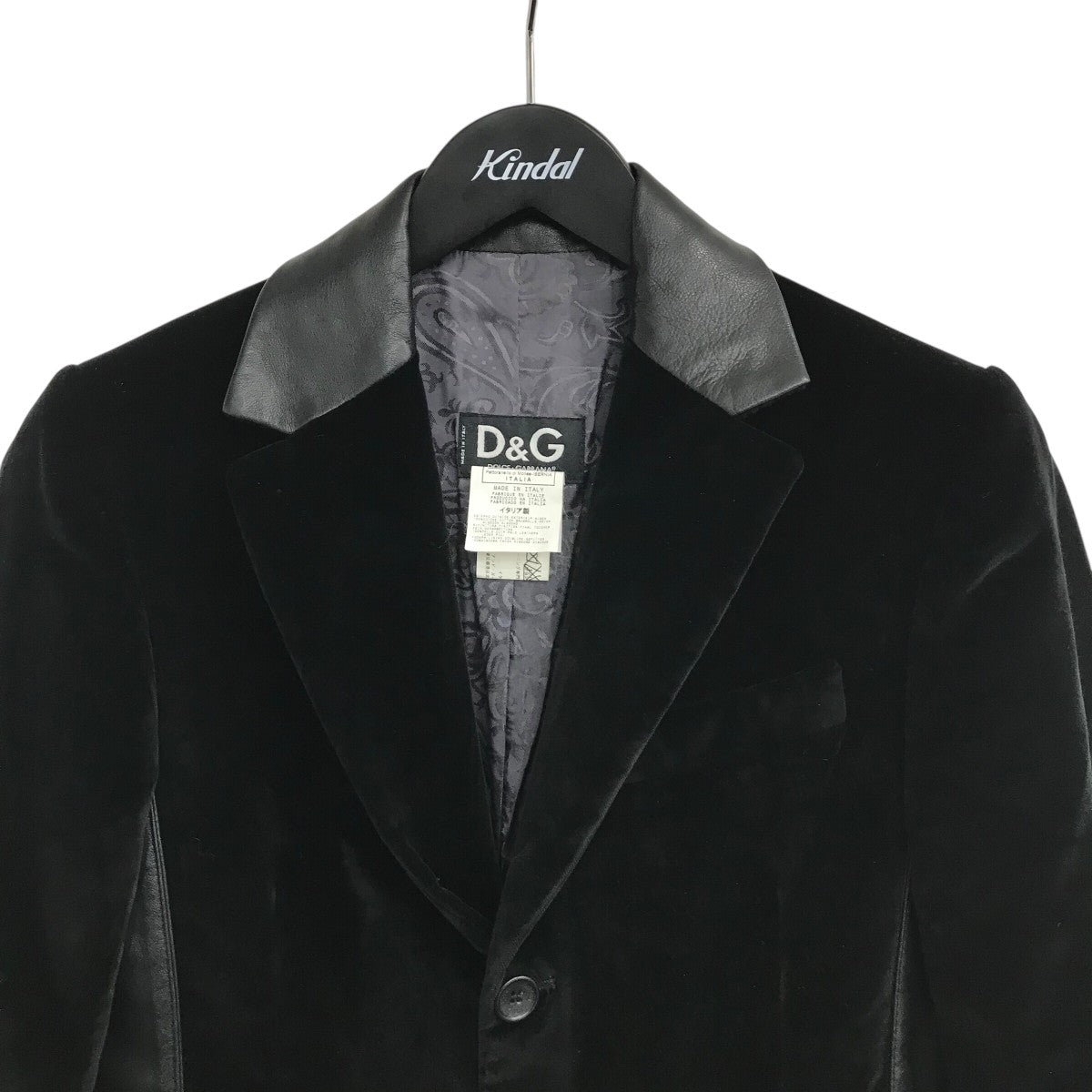 DOLCE ＆ GABBANA(ドルチェアンドガッバーナ) レザーコンビベロア 