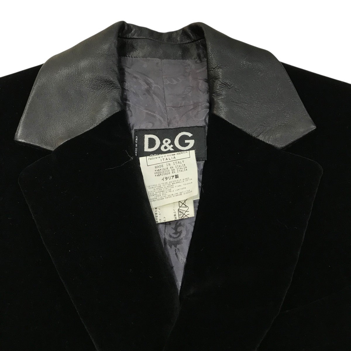 DOLCE ＆ GABBANA(ドルチェアンドガッバーナ) レザーコンビベロア