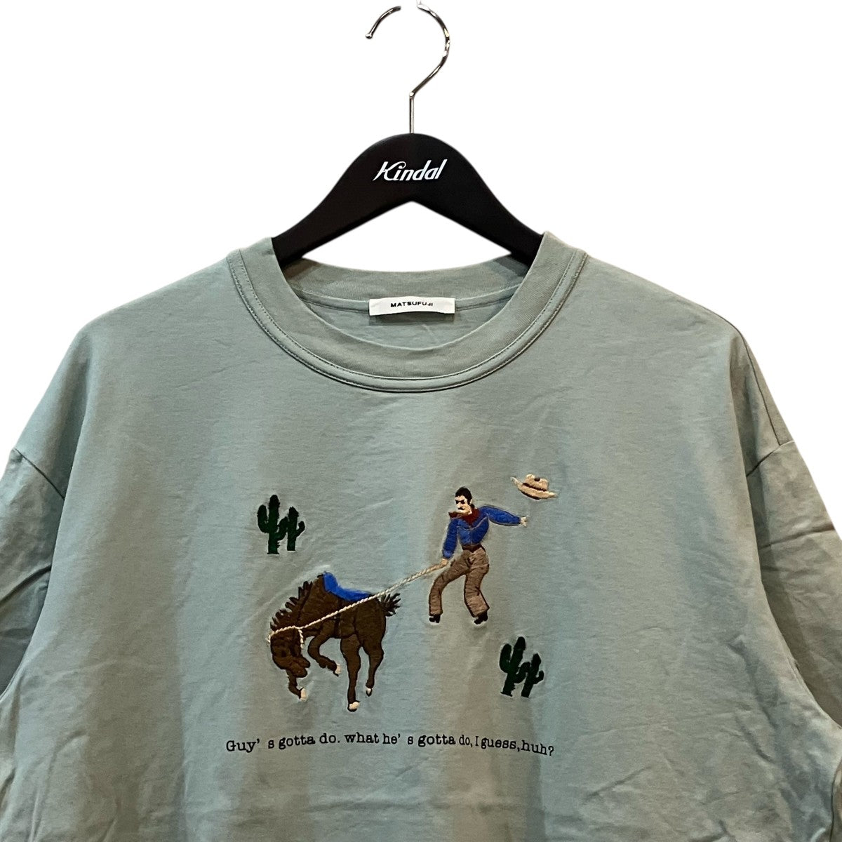 MATSUFUJI 25SS「Embroidery Short Sleeve T-shirt」刺繍TシャツM251 0704 古着・中古-3枚目のアイテム画像