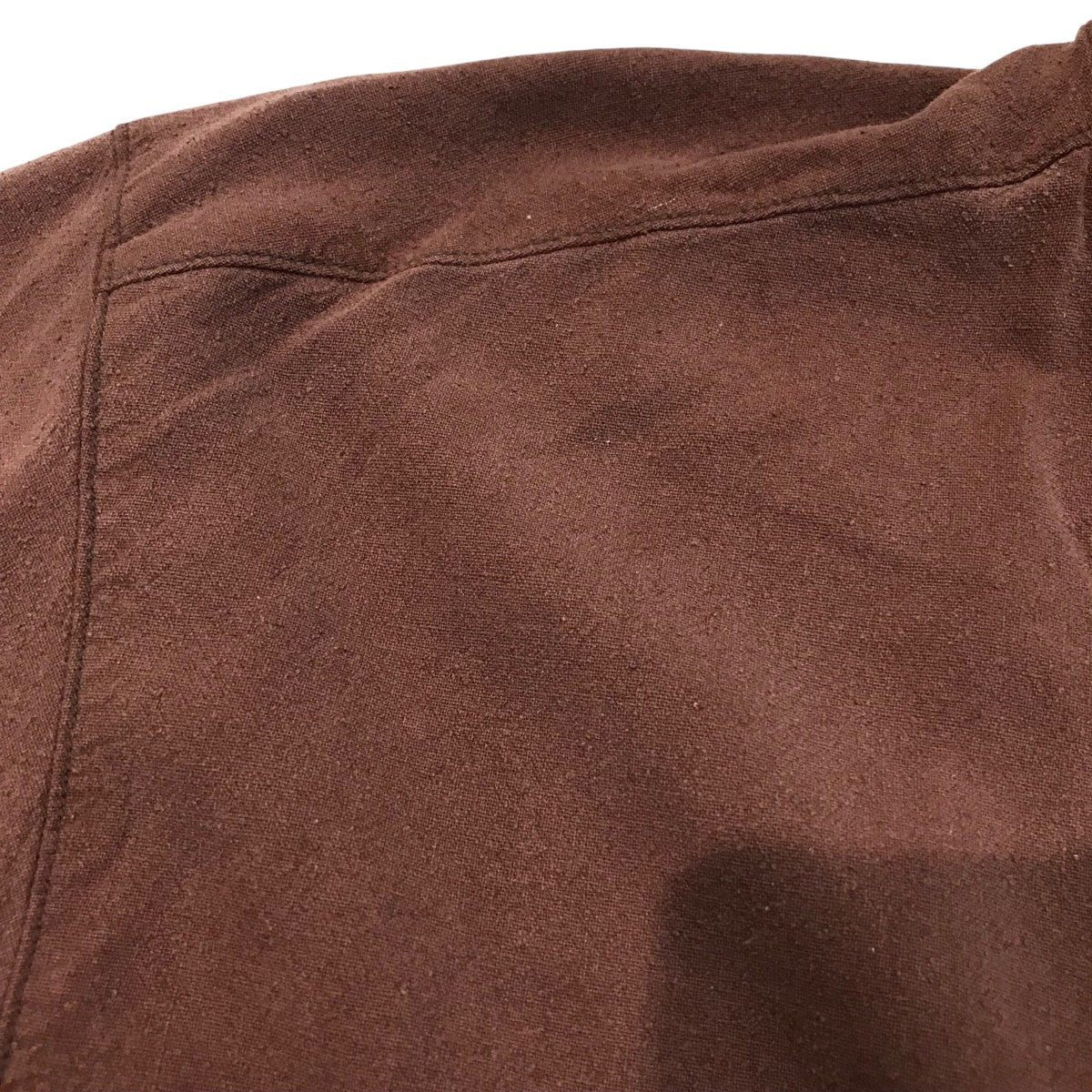 ANCELLM(アンセルム) 「SILK SUEDE COLLARLESS JACKET」シルク ANCELLM(アンセルム) 「SILK SUEDE COLLARLESS JACKET」シルク