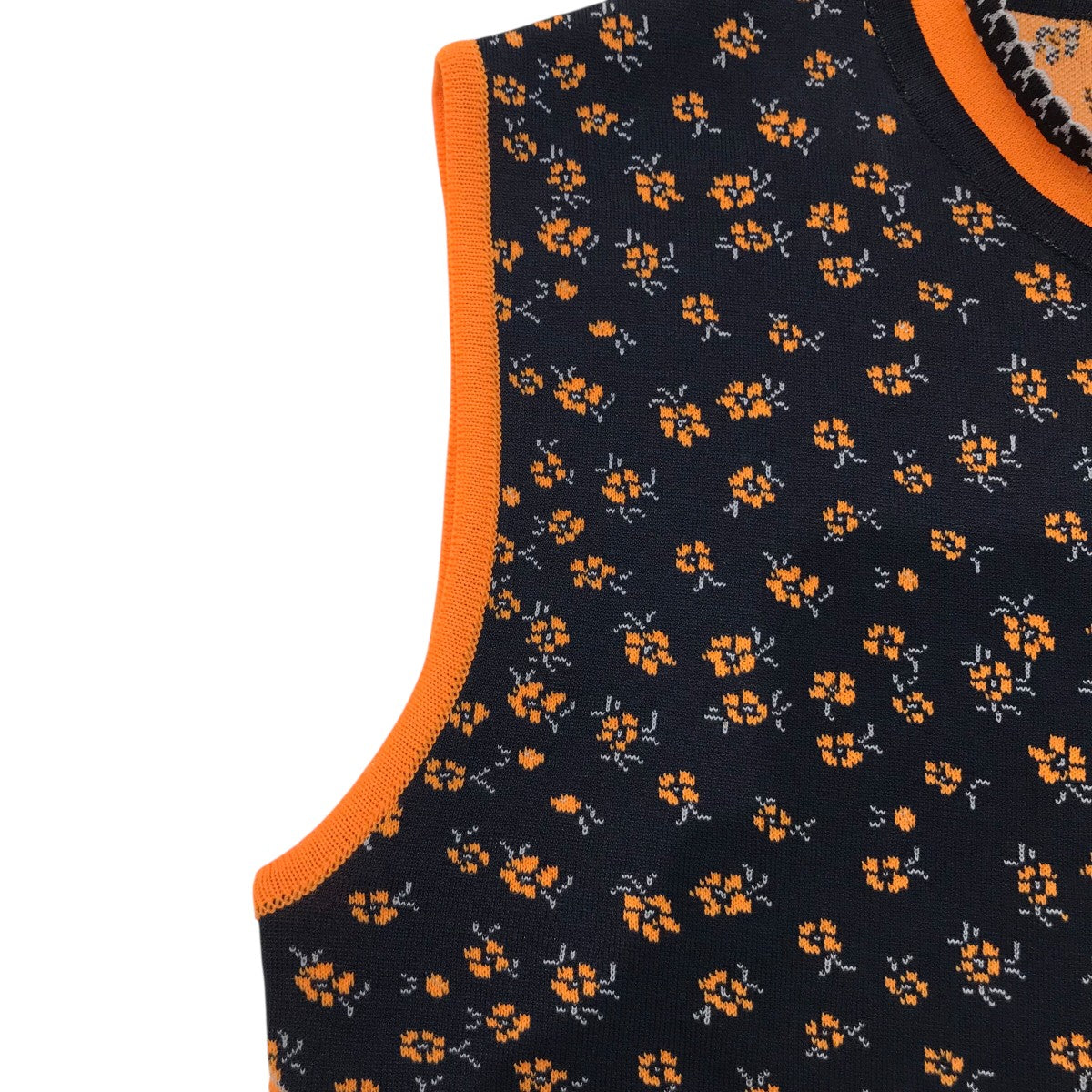 25AW「Floral Jacquard Sleeveless Knitted Top」スリーブレスニットトップスMM25FWKN026