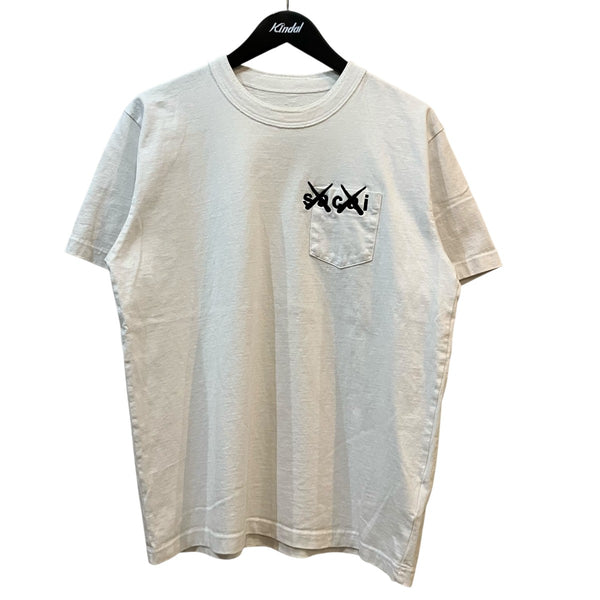sacai×KAWS ポケットTシャツ21 0285S 21 0285S ホワイト サイズ 2