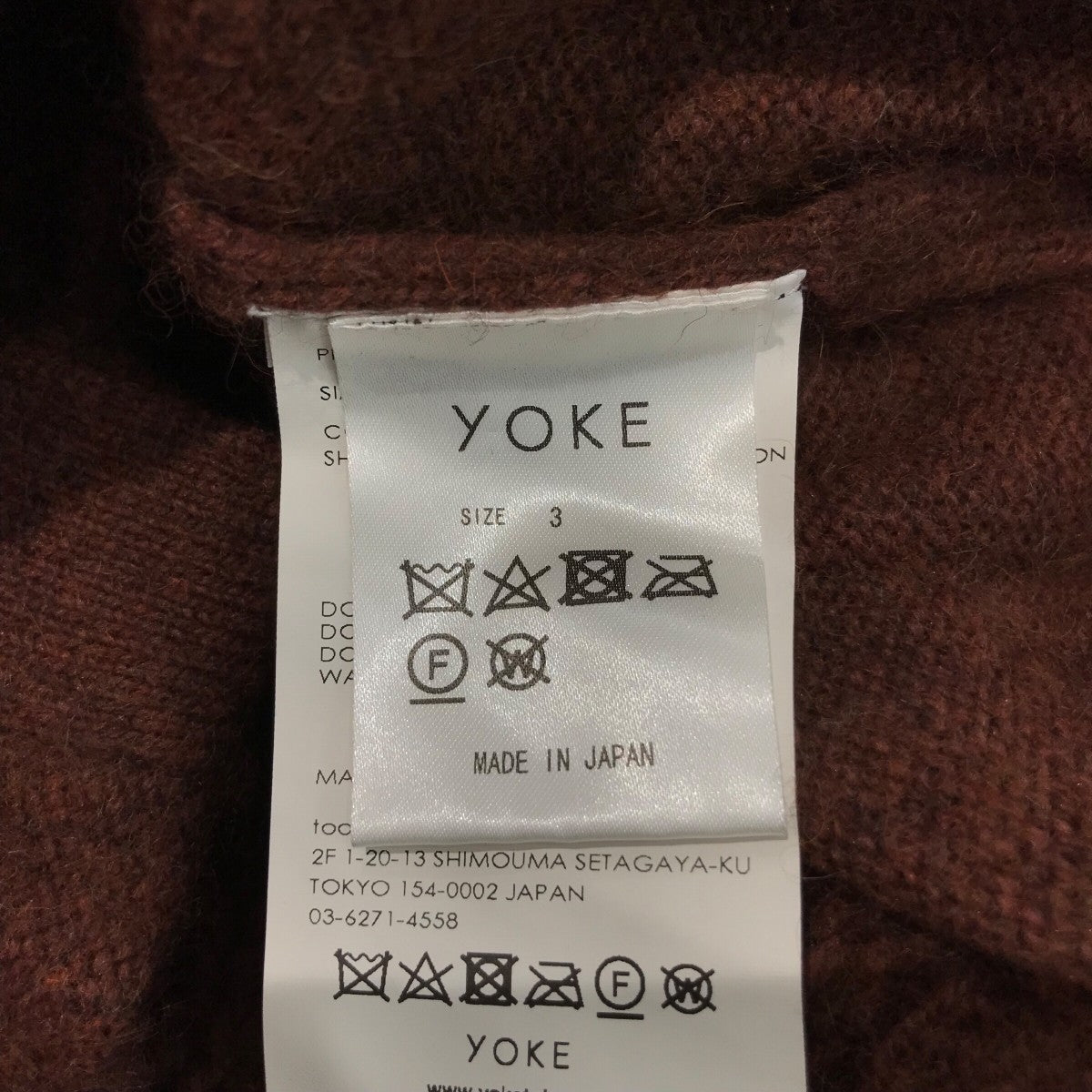 「CONNECTING CARDIGAN」カーディガンYK21AW0295S