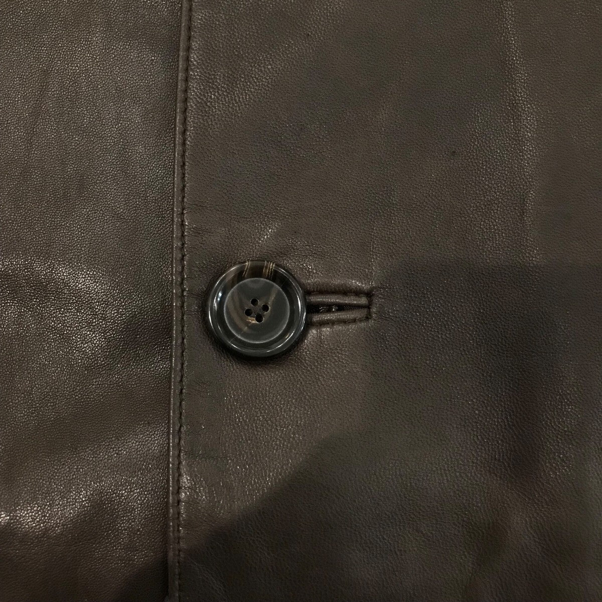 90sレザーカーコート