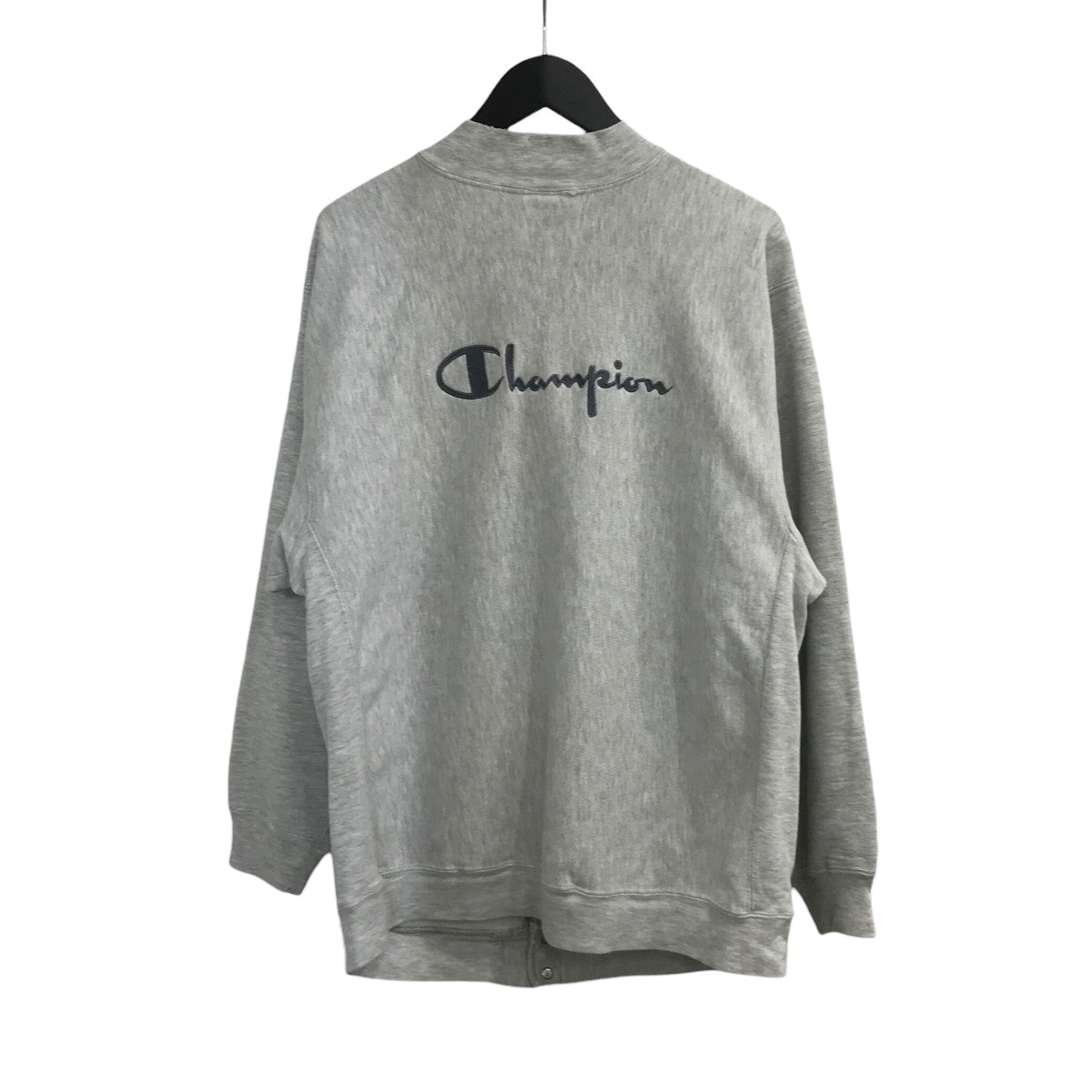 Champion 90s「刺繍タグ」リバースウィーブスナップボタンカーディガン 古着・中古-2枚目のアイテム画像