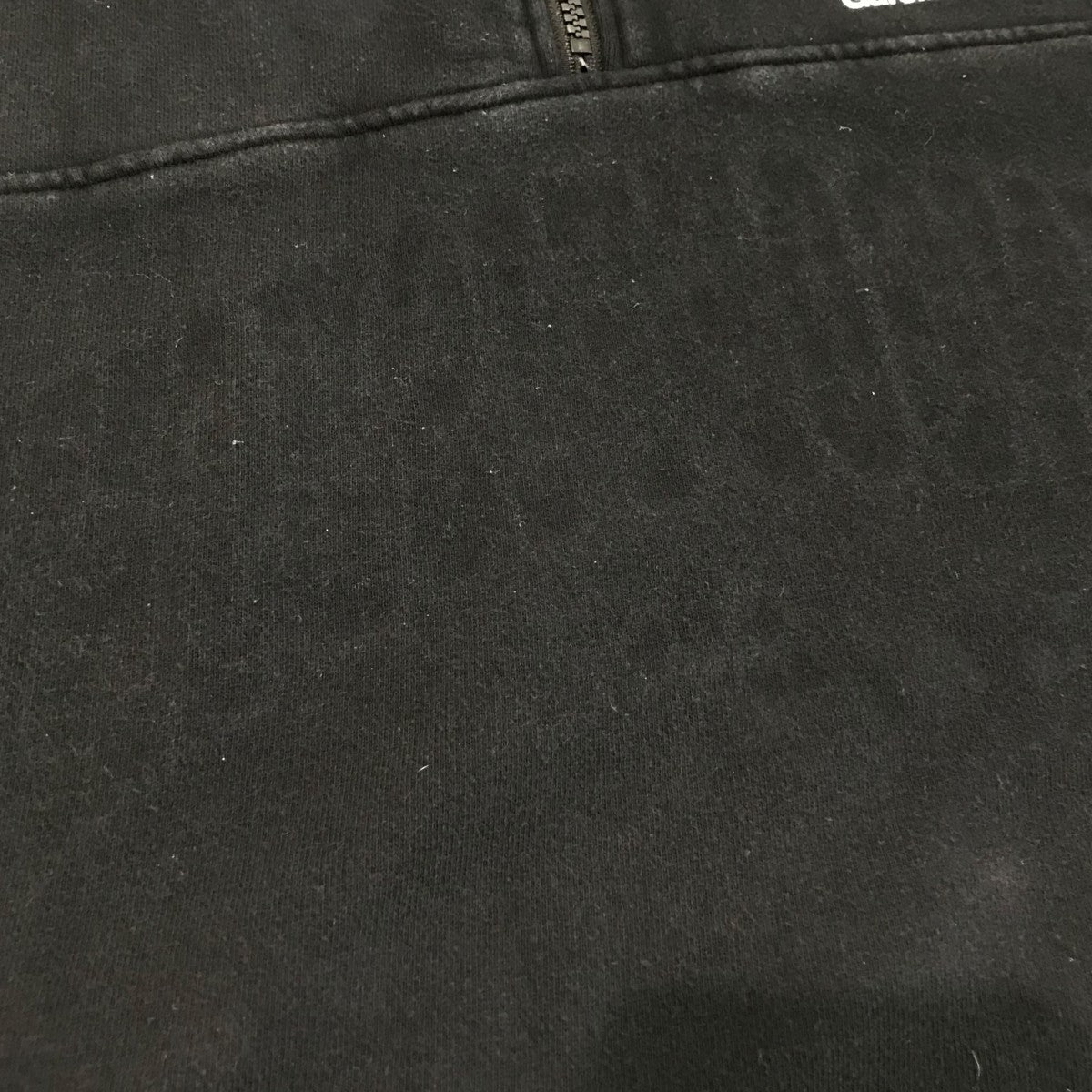 ハーフジップスウェット