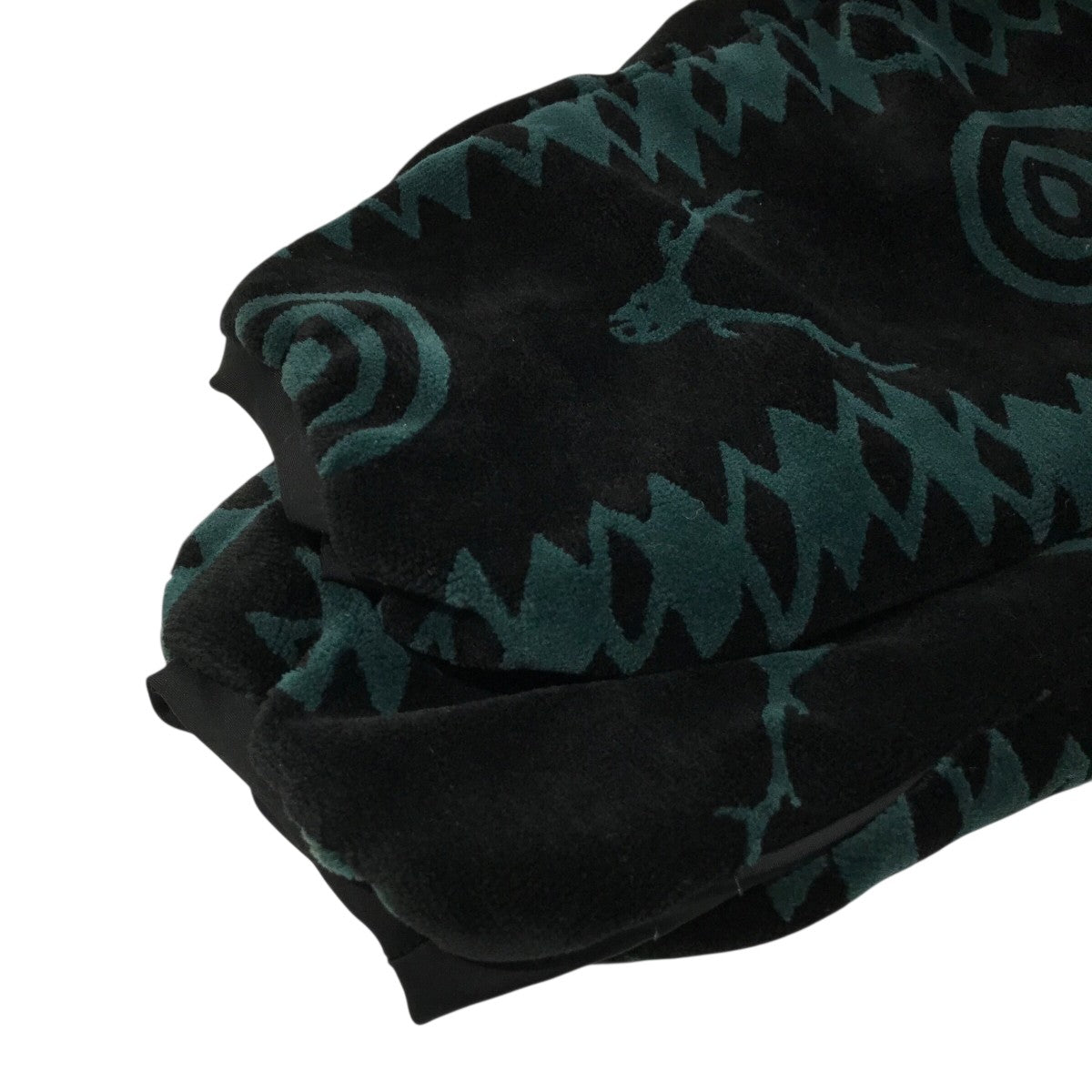 south2 west8 「WEATHER EFFECT JACKET - VELVET JQ． SKULL ＆ TARGET」中綿フーデッドジャケットLQ691 古着・中古-4枚目のアイテム画像