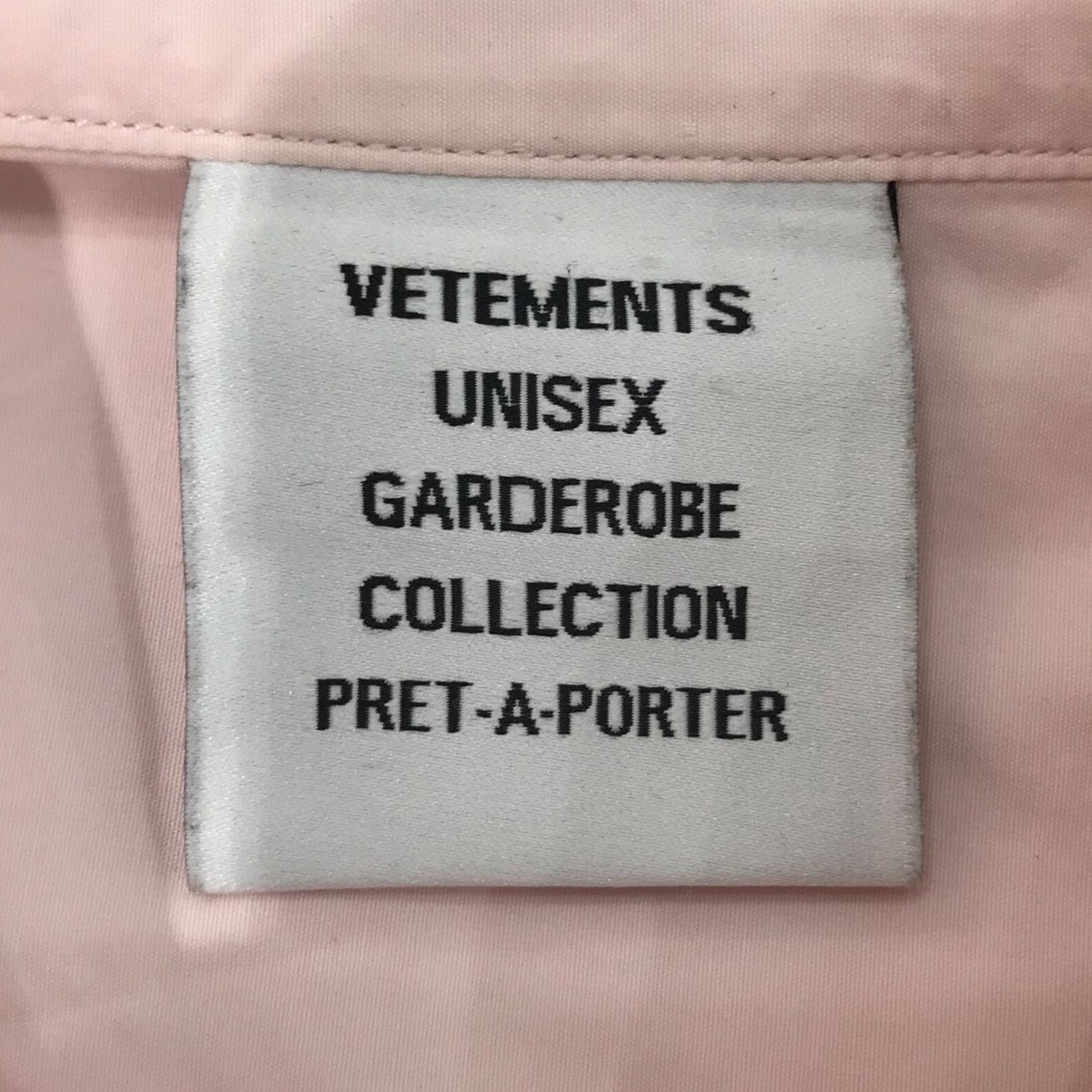 VETEMENTS ロゴプリントオーバーサイズシャツUE51SH300P 古着・中古-5枚目のアイテム画像