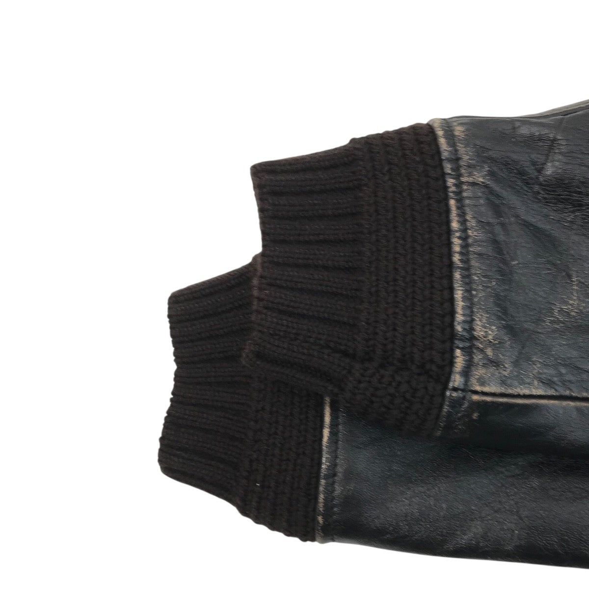 Saint Laurent Paris パッチ付き裏地ムートンレザージャケット504063 古着・中古-4枚目のアイテム画像