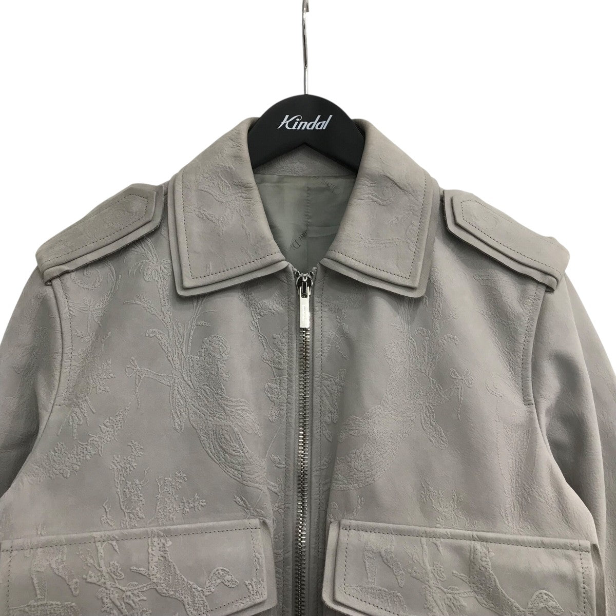 DIOR フラワーエンボスレザージャケット923L405A0371 古着・中古-3枚目のアイテム画像