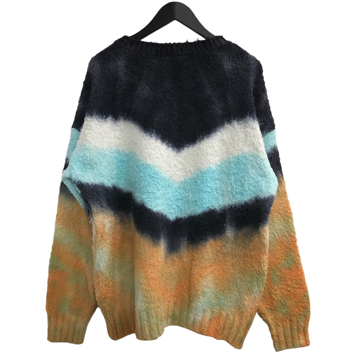 CELINE 「LOOSE CREW NECK SWEATER IN BRUSHED COTTON」クラデーションルーズニット2A90K727M 古着・中古-2枚目のアイテム画像
