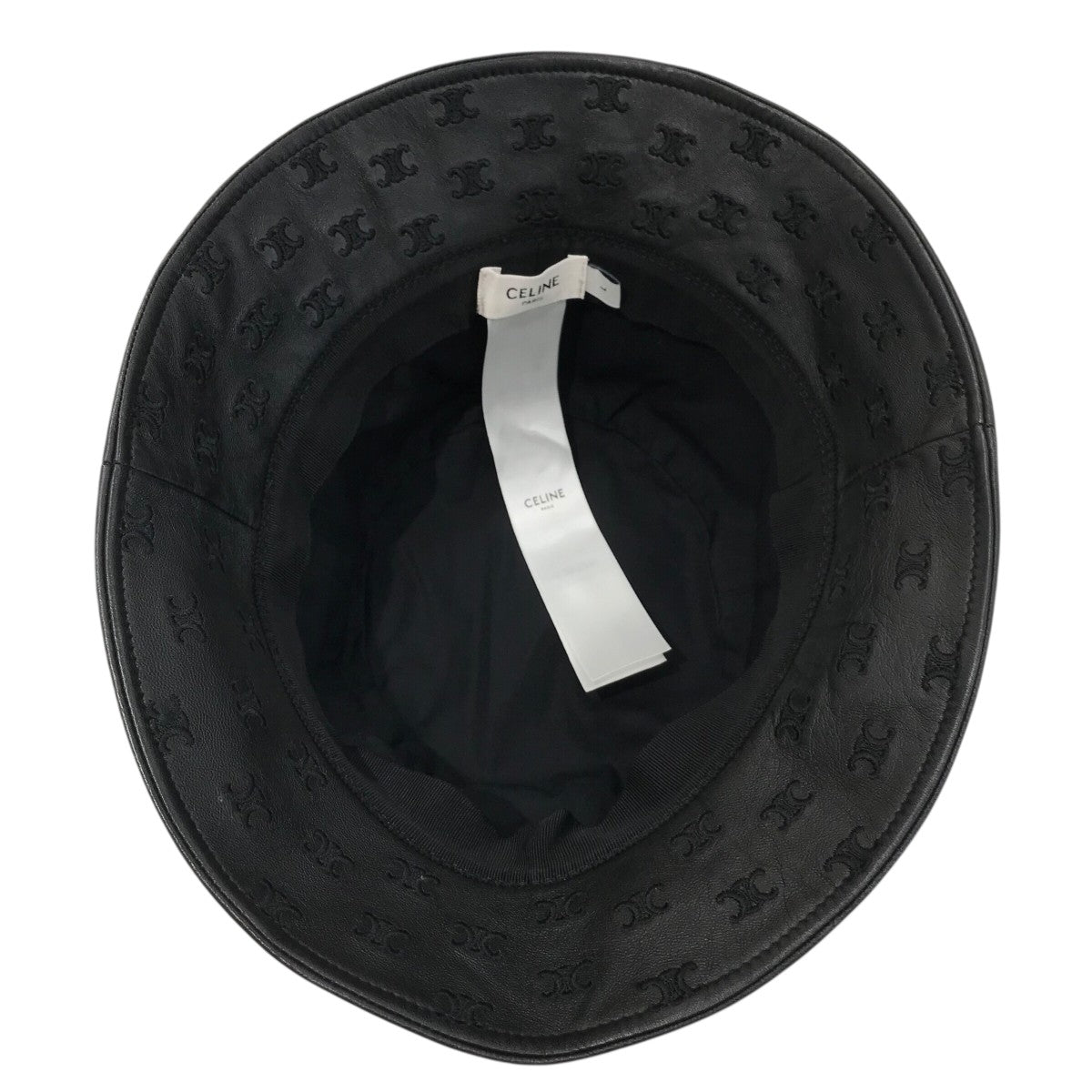 CELINE(セリーヌ) トリオンフレザーバケットハット2AUJ8269L 38NO
