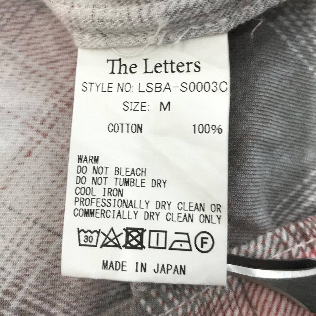 The Letters(ザレターズ) チェックシャツLSBAS0003C LSBAS0003C レッド