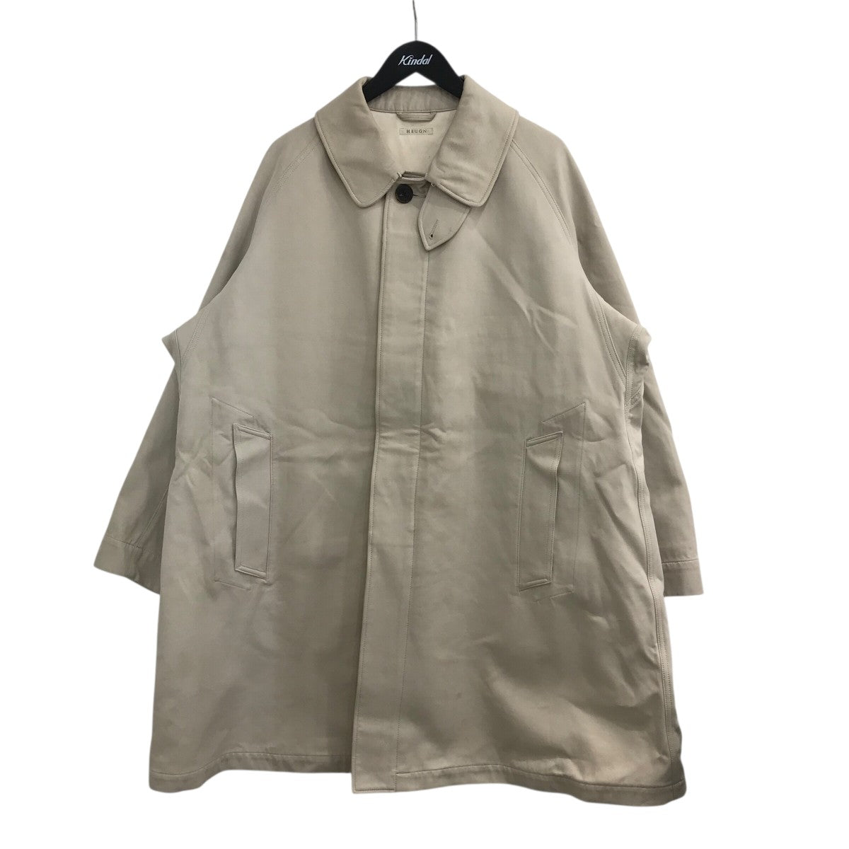 HEUGN 「Albert」コットンダブルクロスバルカラーコートCOAT 025 古着・中古-1枚目のアイテム画像