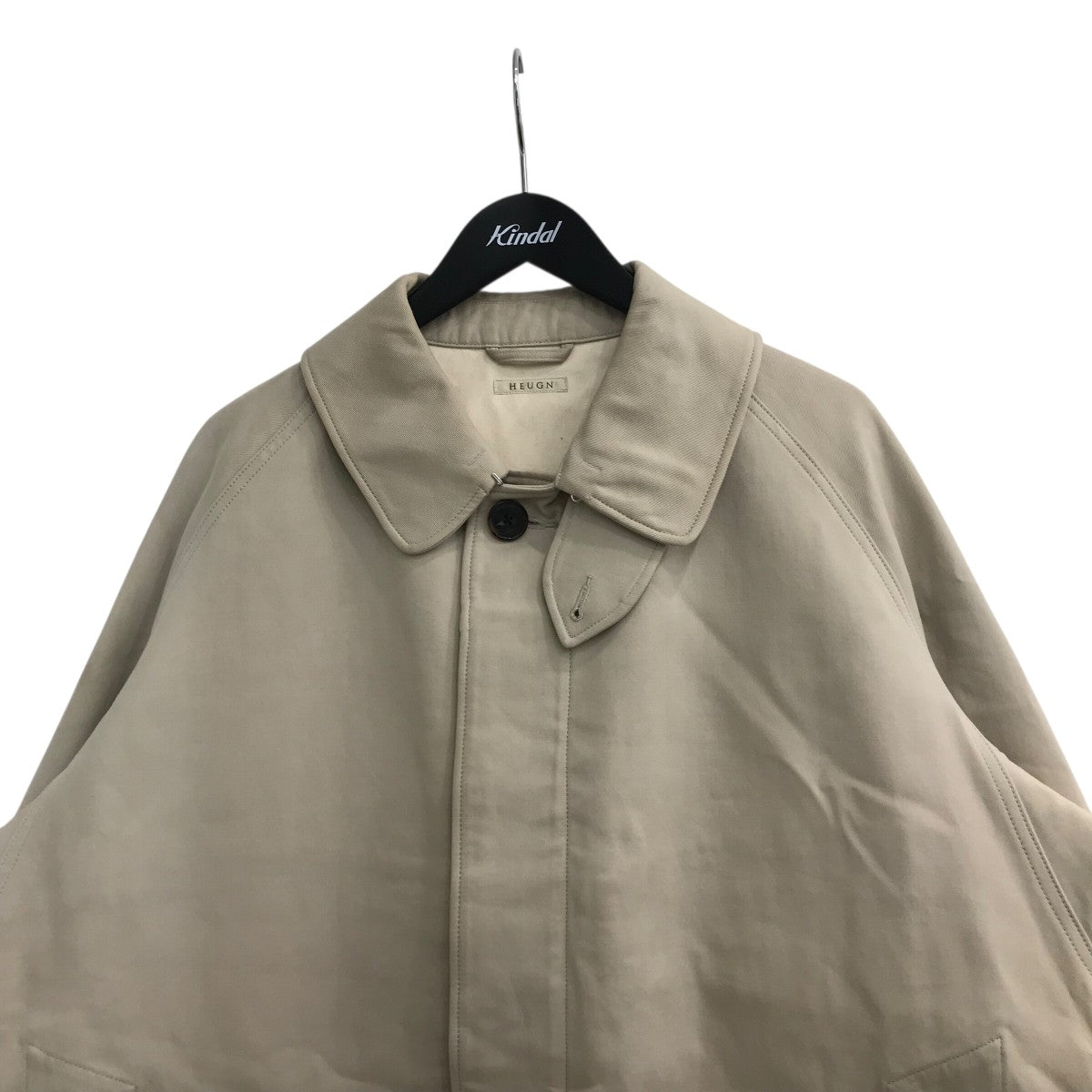 HEUGN 「Albert」コットンダブルクロスバルカラーコートCOAT 025 古着・中古-3枚目のアイテム画像