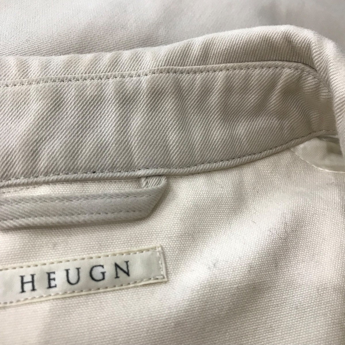 HEUGN 「Albert」コットンダブルクロスバルカラーコートCOAT 025 古着・中古-8枚目のアイテム画像