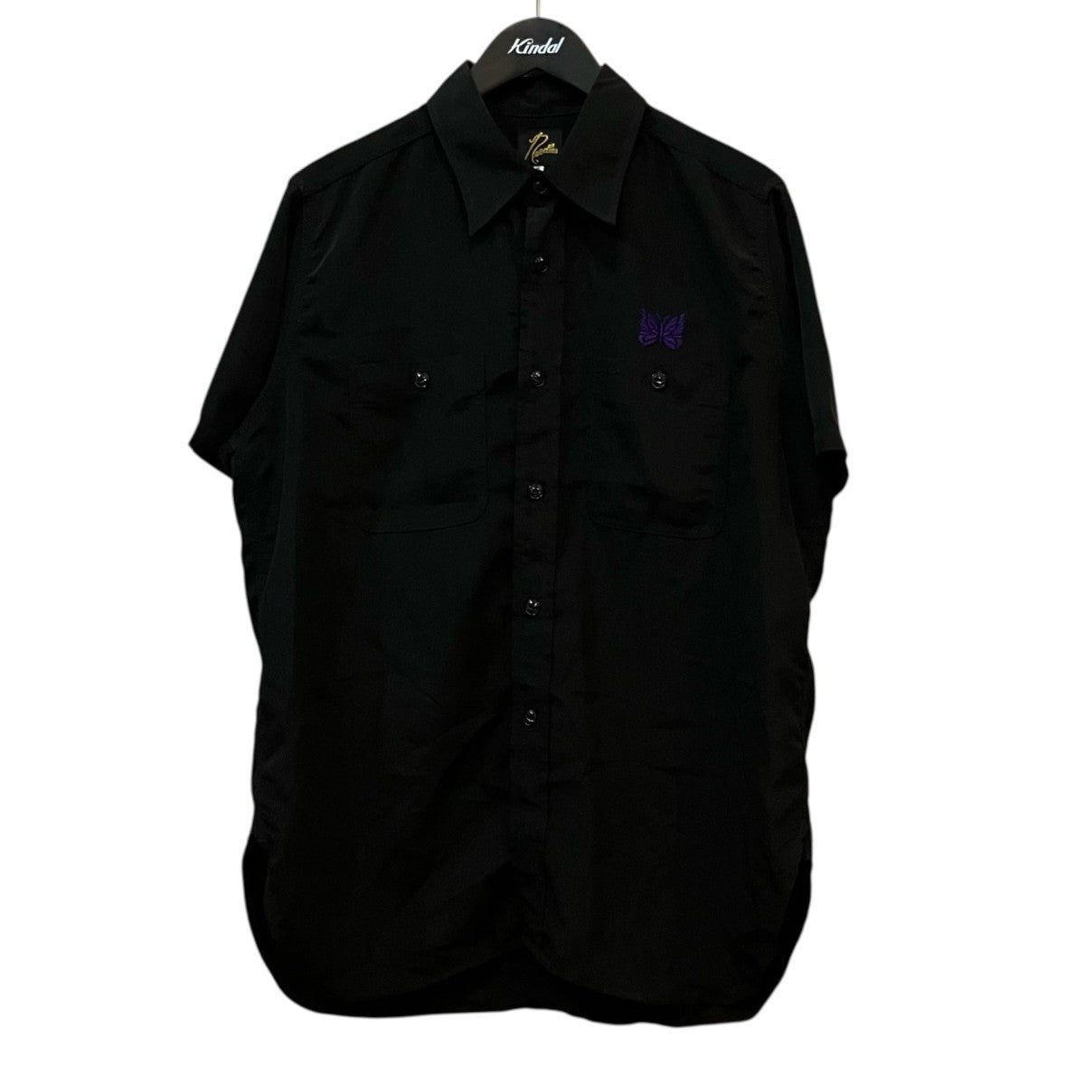 Needles S S Work Shirt-Poly Cloth 半袖シャツ 古着・中古-1枚目のアイテム画像