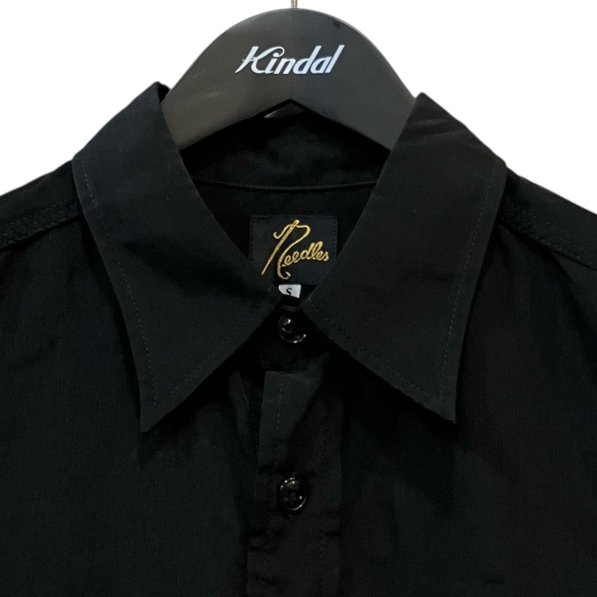 Needles S S Work Shirt-Poly Cloth 半袖シャツ 古着・中古-3枚目のアイテム画像