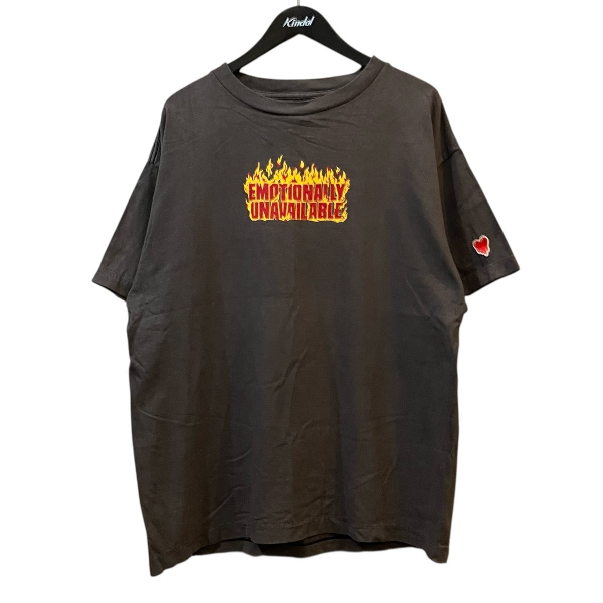 EMOTIONALLY UNAVAILABLE ヴィンテージ加工プリントTシャツ 古着・中古-1枚目のアイテム画像