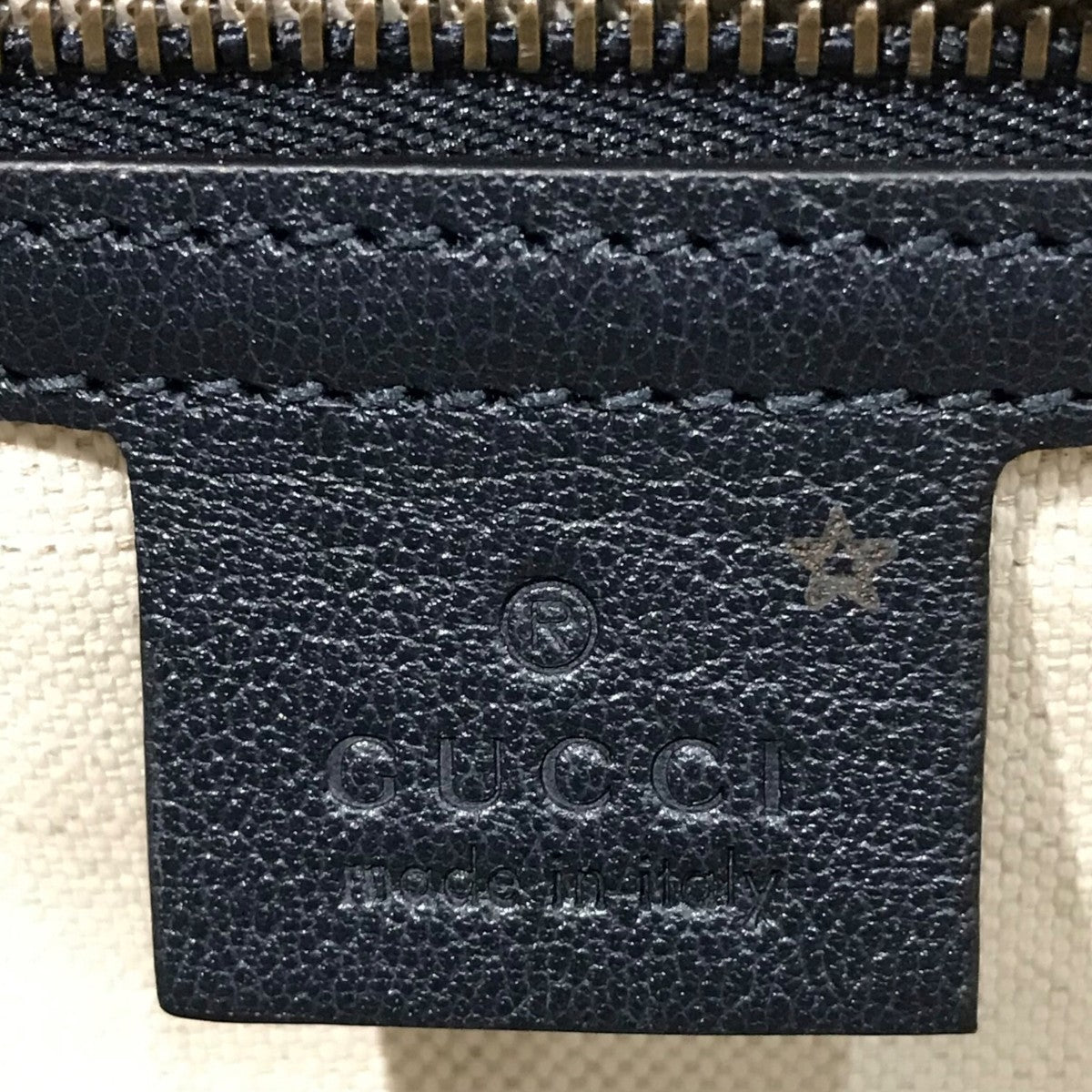 GUCCI 「日本限定 GGマーモント バンブー ストロー×レザー ハンドバッグ」ハンドバッグ655657 古着・中古-7枚目のアイテム画像