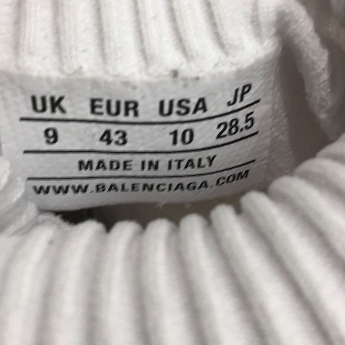 BALENCIAGA 「SPEED 3．0」スピードトレーナースニーカー654532 古着・中古-7枚目のアイテム画像