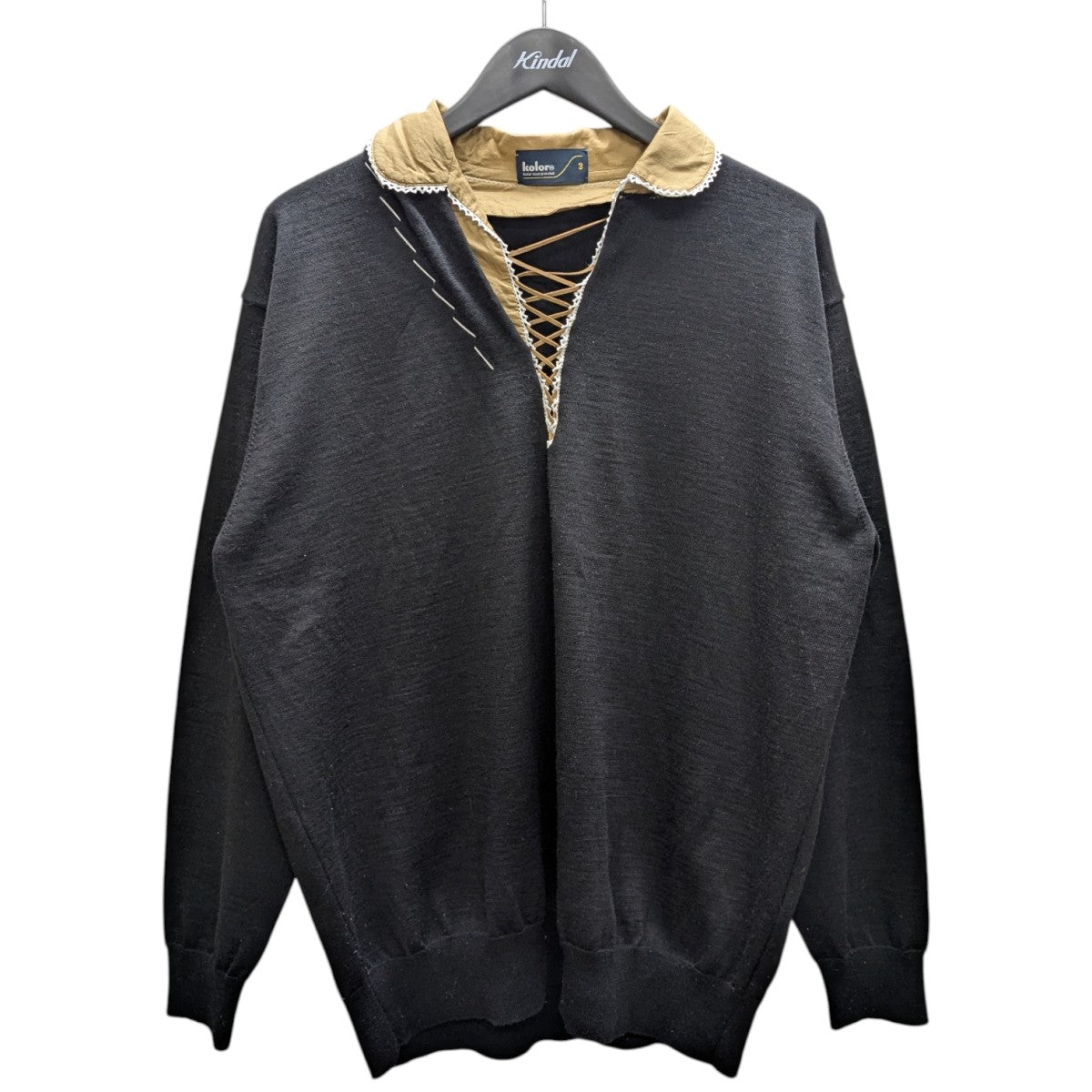 kolor 25AW 襟付切替ニット 古着・中古-1枚目のアイテム画像