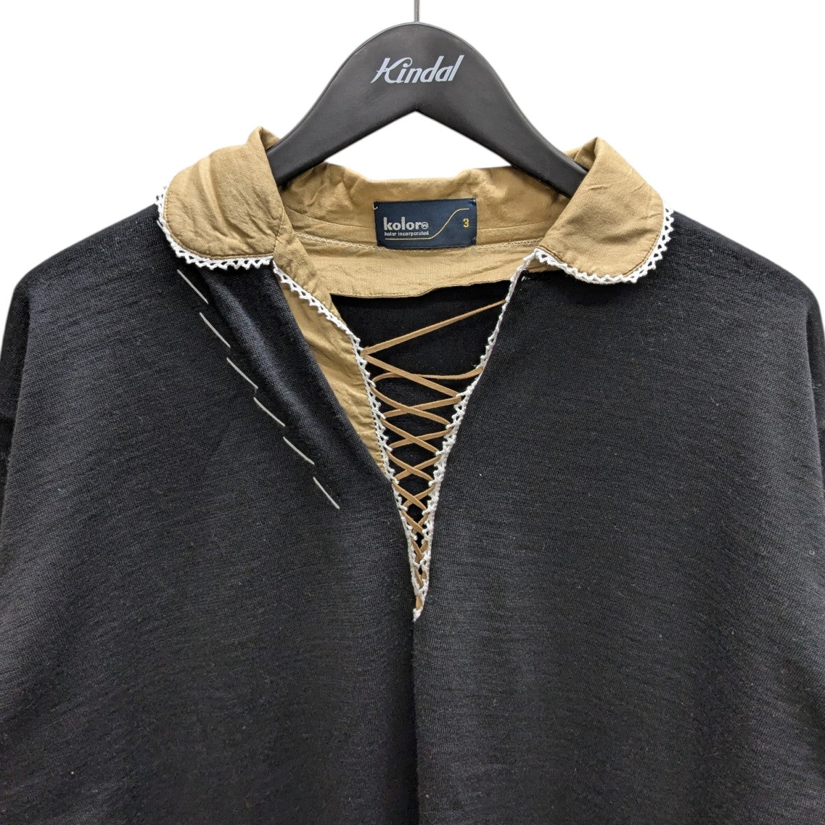 kolor 25AW 襟付切替ニット 古着・中古-2枚目のアイテム画像