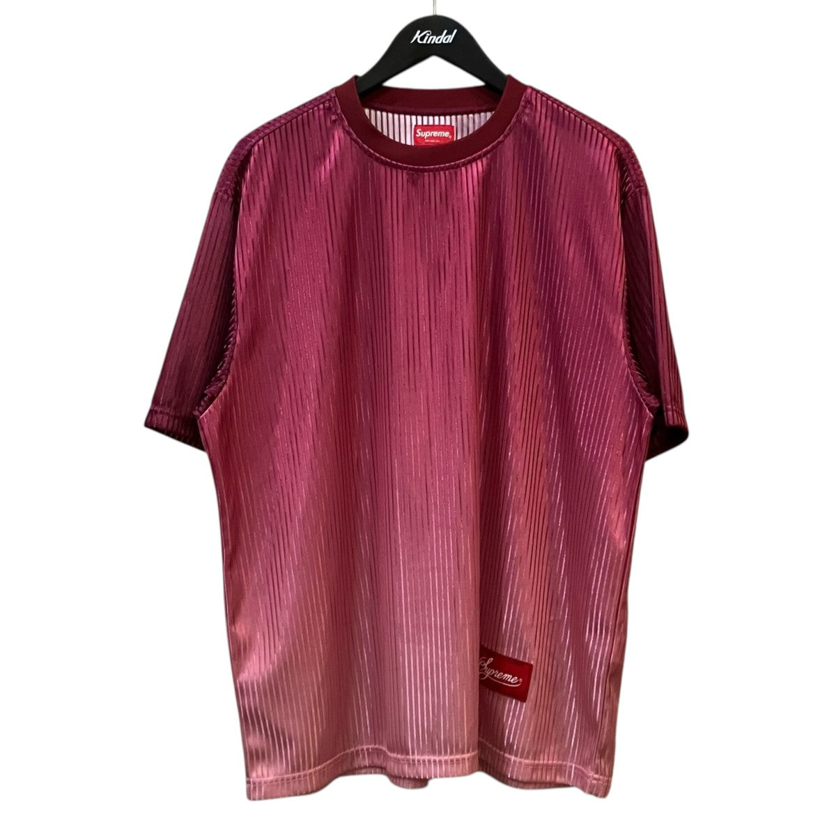 Supreme Gradient Mesh Stripe Jersey ストライプメッシュTシャツ 古着・中古-1枚目のアイテム画像