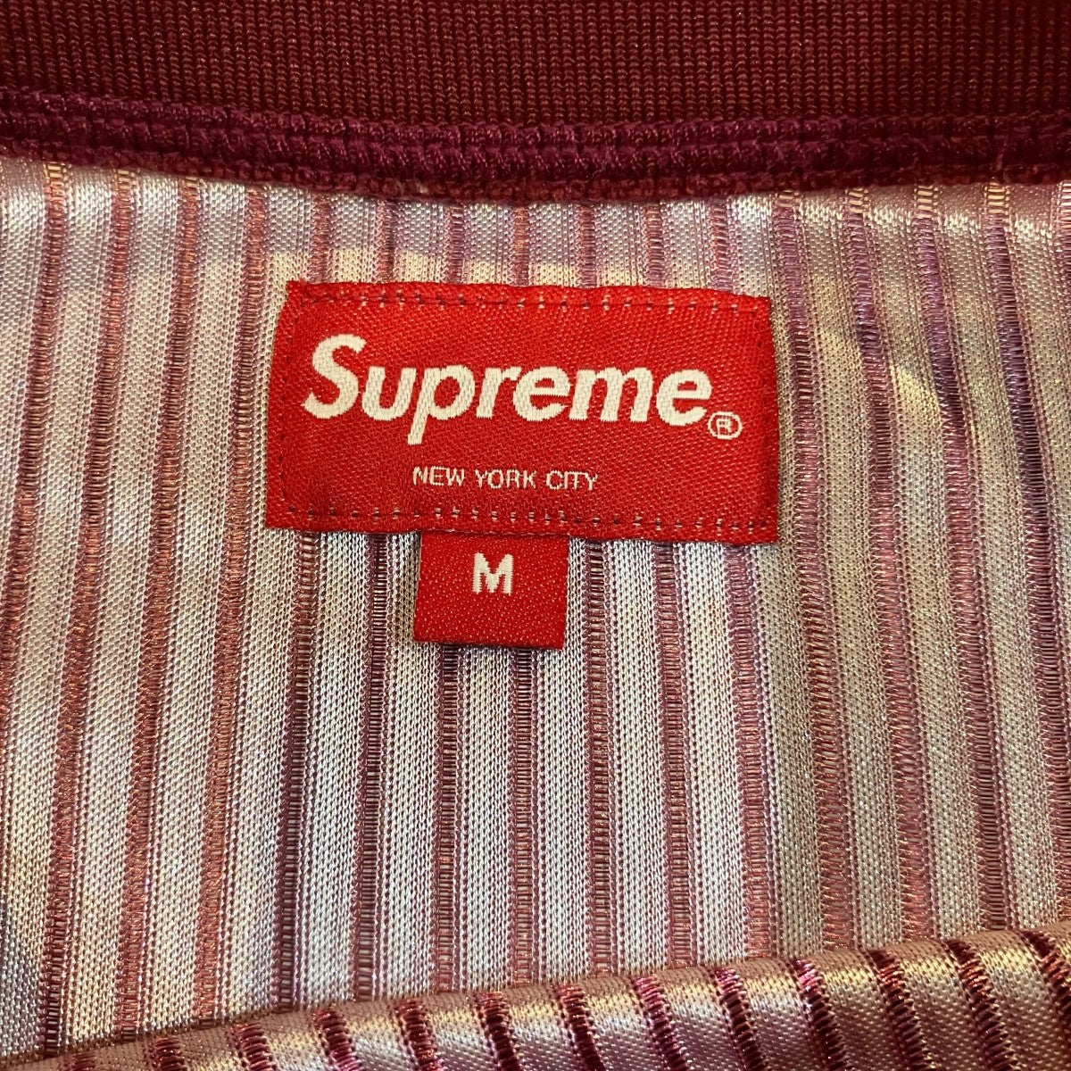 Supreme Gradient Mesh Stripe Jersey ストライプメッシュTシャツ 古着・中古-4枚目のアイテム画像
