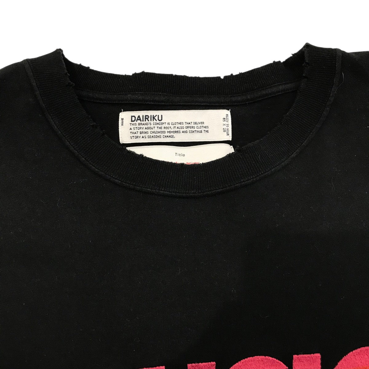 DAIRIKU(ダイリク) 「MUSIC Tee」長袖Tシャツ23AW C9 23AW C9 ブラック