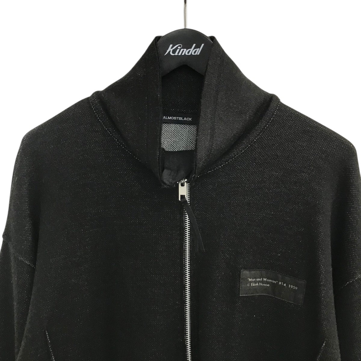 ALMOSTBLACK(オールモストブラック) ジップアップニットジャケット