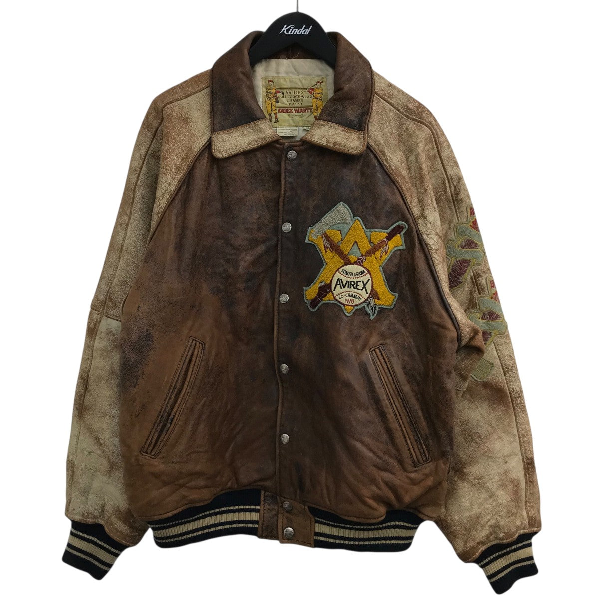 AVIREX(アビレックス) レザースタジャン ブラウン サイズ XL｜【公式