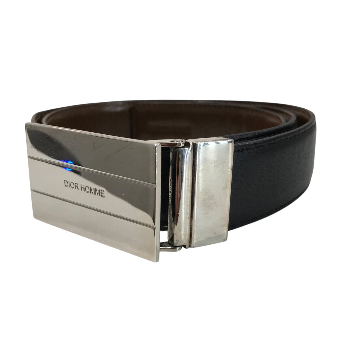 Dior Homme(ディオールオム) リバーシブルレザーベルト ブラック