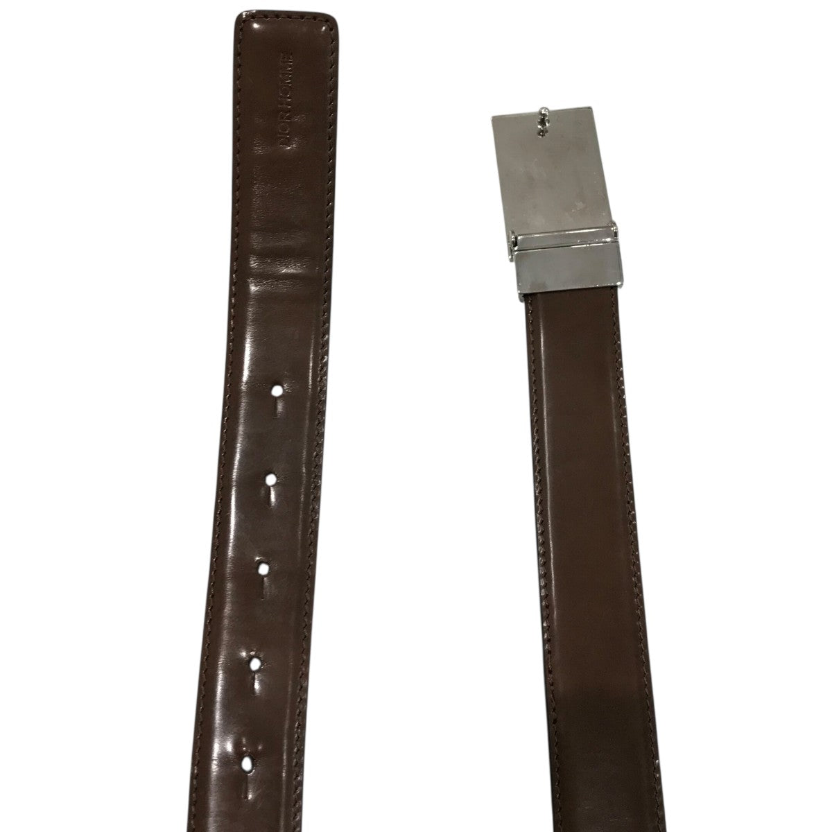 Dior Homme ブラウンレザーベルト Dior Homme(ディオールオム) リバーシブルレザーベルト ブラック