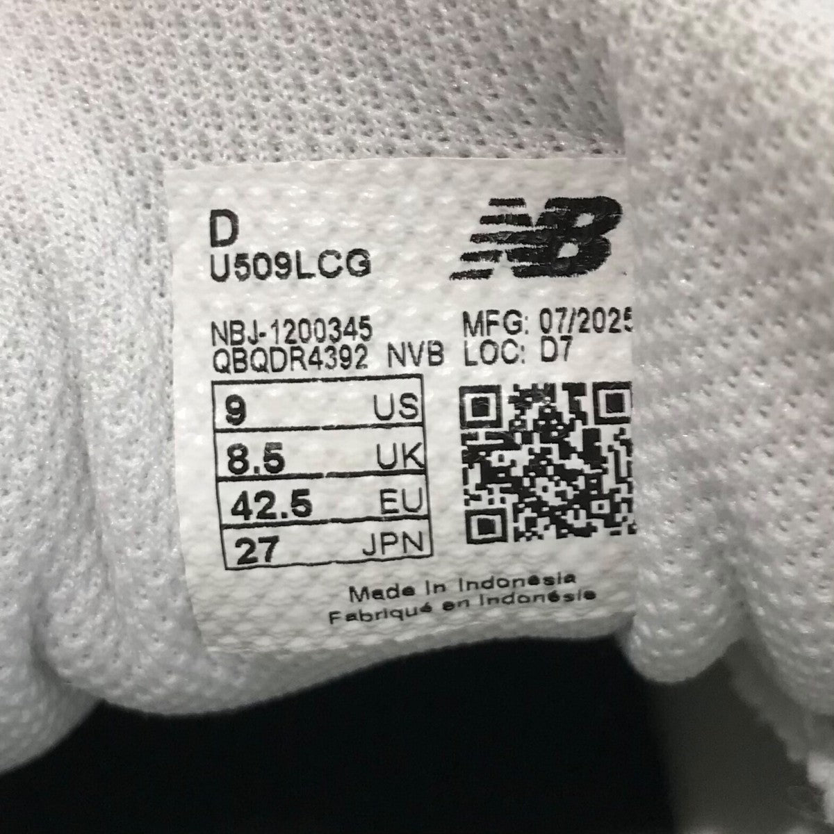 ローカットスニーカーU509LCG