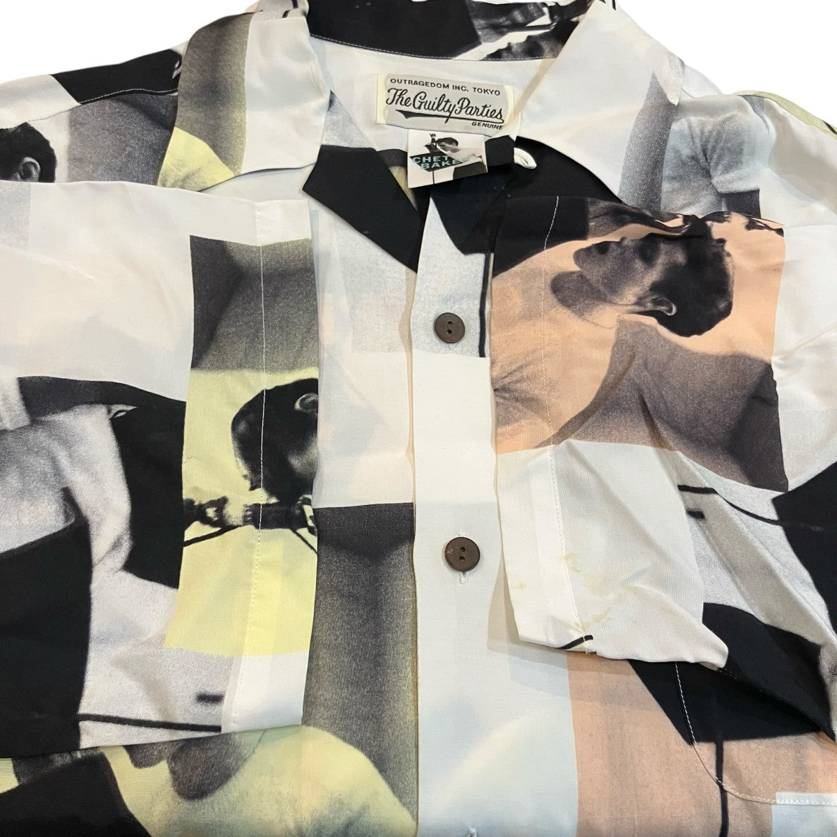 WACKO MARIA CHET BAKER S S HAWAIIAN SHIRTチェットベイカーハワイアンシャツ 古着・中古-4枚目のアイテム画像