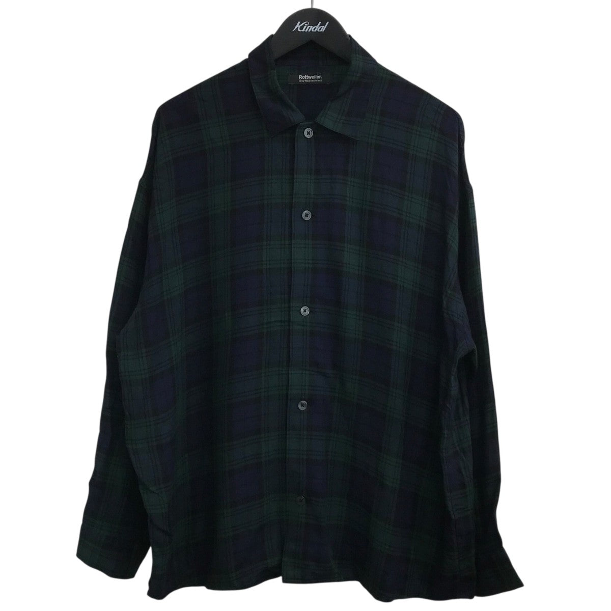 ROTTWEILER 「R9 CHECK SHIRT」チェックシャツRW23A0210 古着・中古-1枚目のアイテム画像