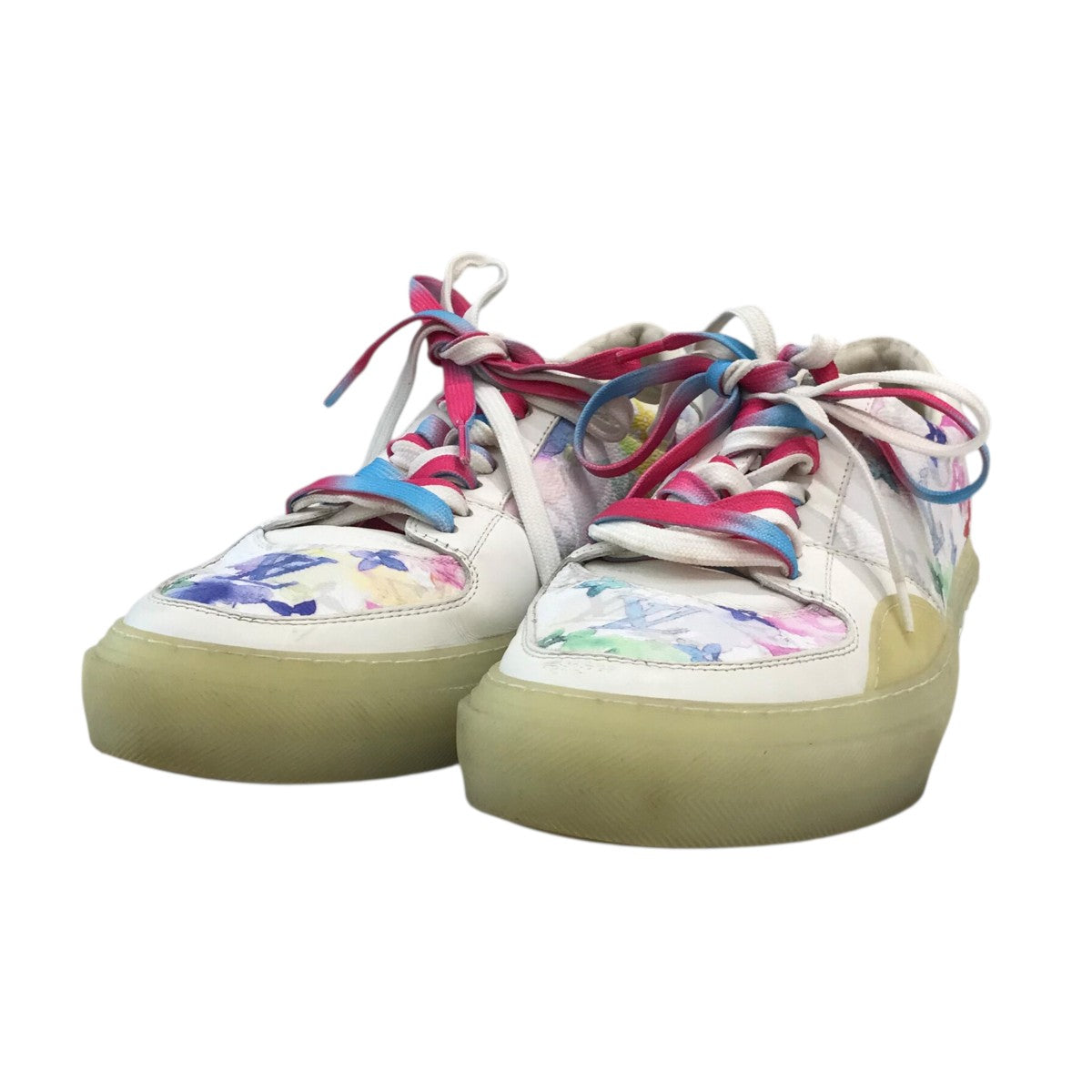 LOUIS VUITTON モノグラム・ウォーターカラー LVオリ・ラインスニーカー 古着・中古-1枚目のアイテム画像
