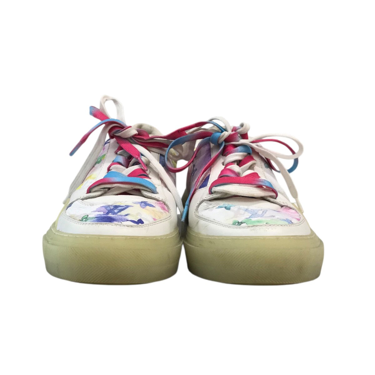 LOUIS VUITTON モノグラム・ウォーターカラー LVオリ・ラインスニーカー 古着・中古-2枚目のアイテム画像