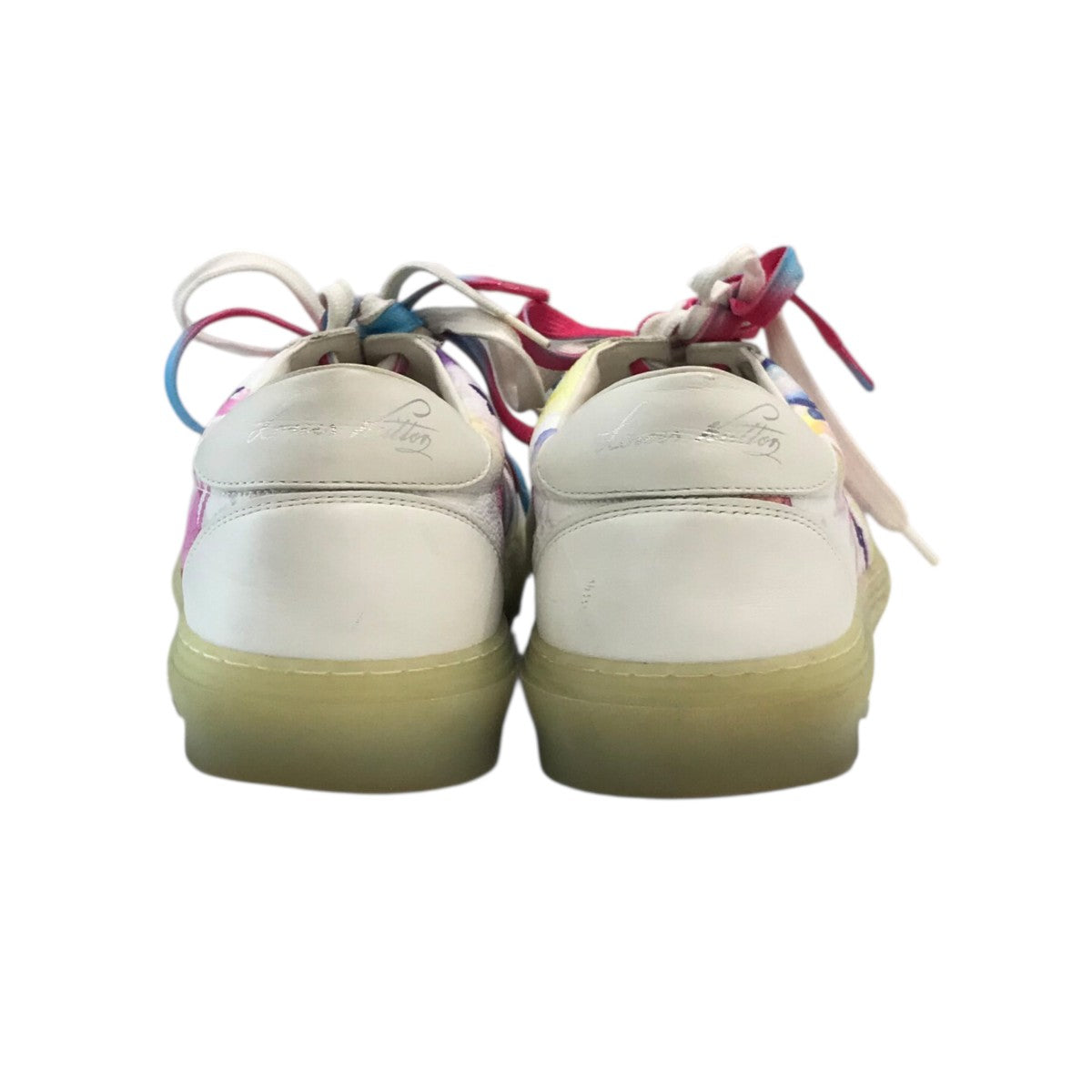 LOUIS VUITTON モノグラム・ウォーターカラー LVオリ・ラインスニーカー 古着・中古-4枚目のアイテム画像
