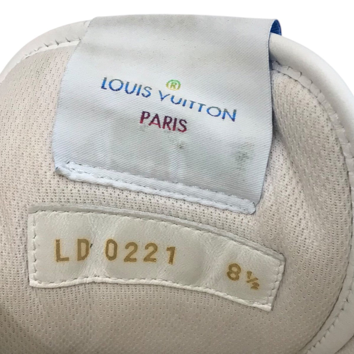 LOUIS VUITTON モノグラム・ウォーターカラー LVオリ・ラインスニーカー 古着・中古-7枚目のアイテム画像