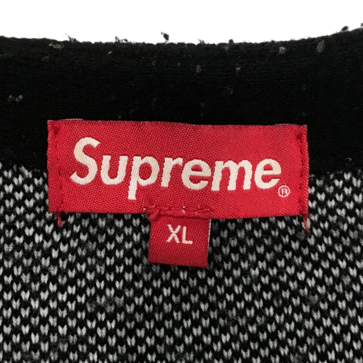 Supreme 21SS「Brushed Checkerboard Cardigan」ブラッシュドチェッカーボードカーディガン 古着・中古-5枚目のアイテム画像