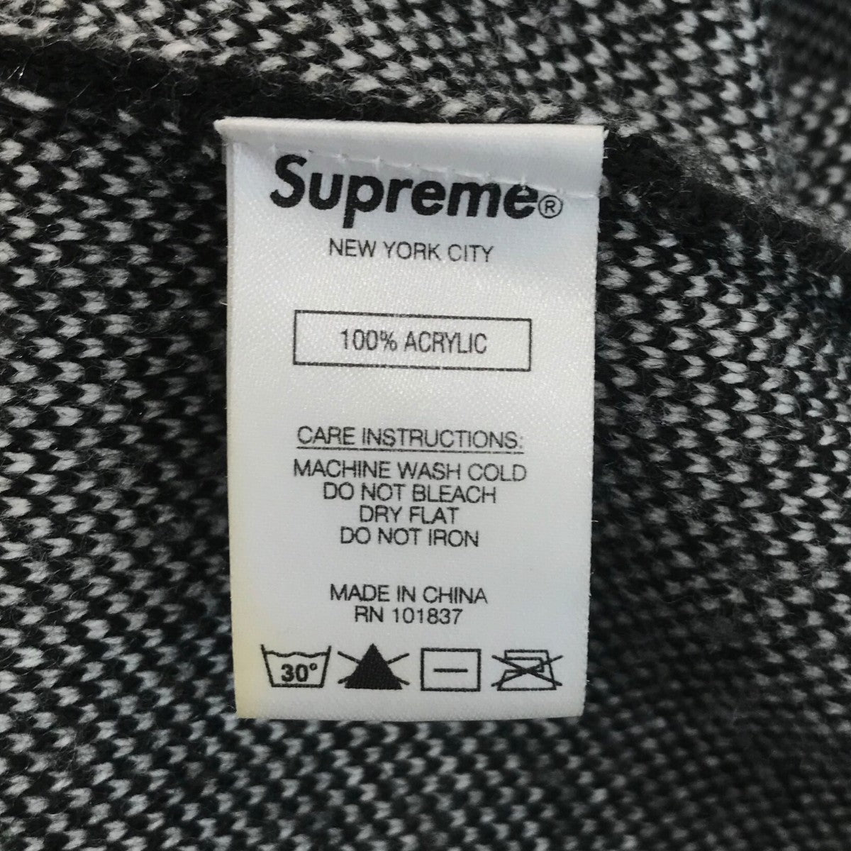 Supreme 21SS「Brushed Checkerboard Cardigan」ブラッシュドチェッカーボードカーディガン 古着・中古-6枚目のアイテム画像