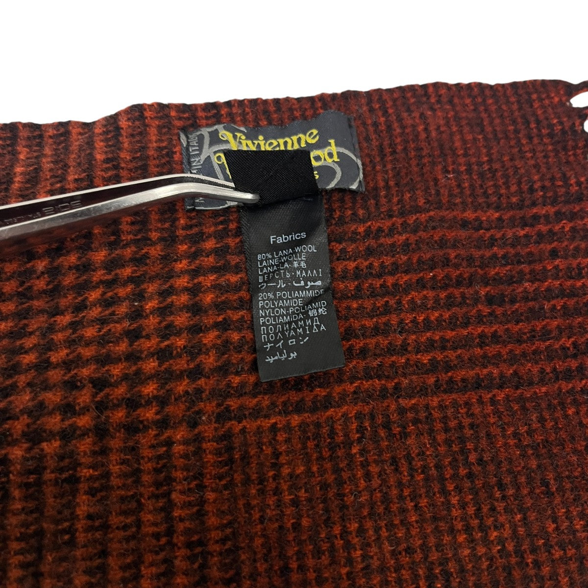 Vivienne Westwood グレンチェックマフラー12-42-942001 古着・中古-5枚目のアイテム画像